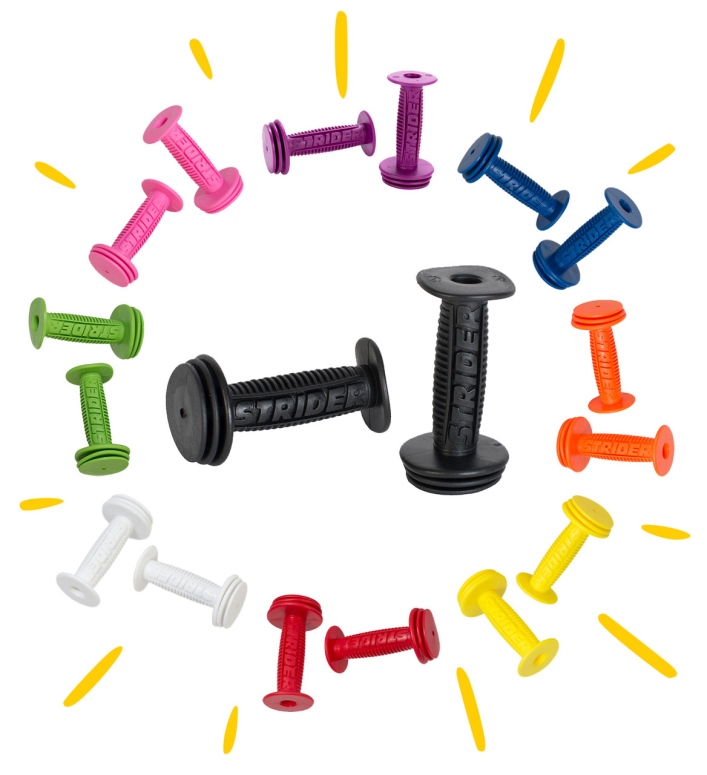 סט גריפים לאופני סטריידר בצבע שחור