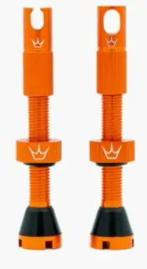 סט ונטיל טיובלס 42 ממ בצבע כתום Box 12x Peaty's x Chris King (MK2)