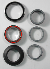 HDS SBC SW ROAD 11/8 STEEL UPPER/13/8 STEEL LOWER W/CARBON SPACER SET