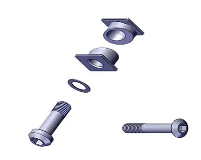 סט ברגים SUB MY 19 SJ FSR J1 REAR SHOCK HARDW ARE KIT