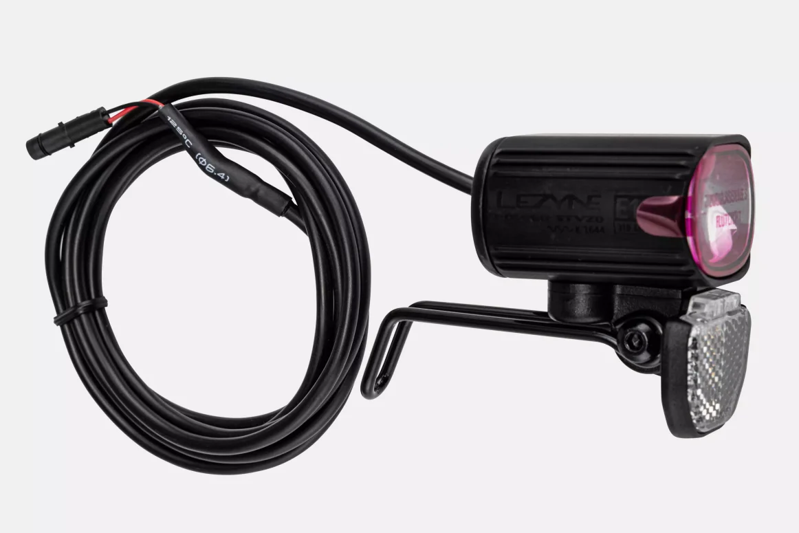 LGT FRONT, LEZYNE, POWER STVZO E115, 310 LUMENS / 12V, FORK MOUNTED, W/ BROSE LIGHT WIRE