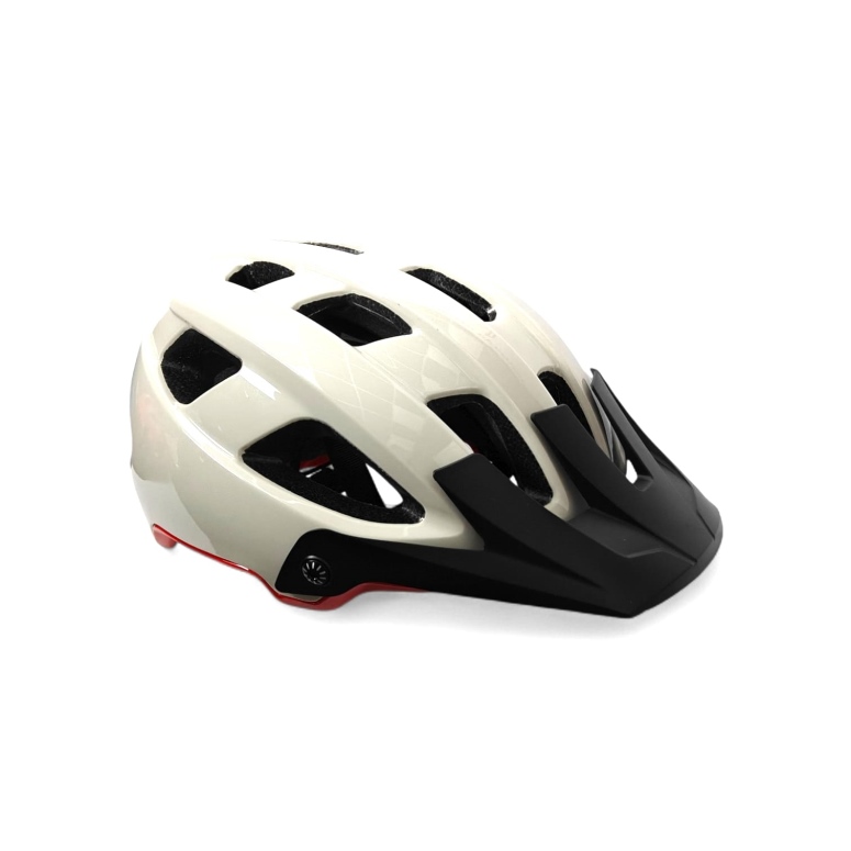 קסדת רכיבת שטח L קרם/אדום RALEIGH