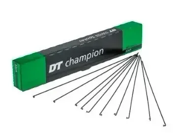Stainless  steel spokes for bicycles DT champion BLACK 2.0 x 262