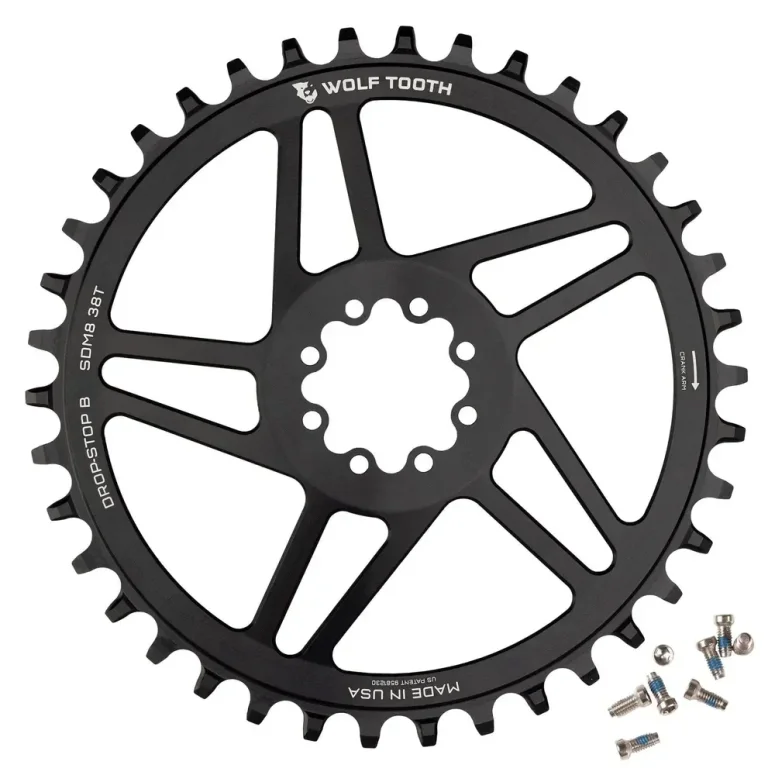 גלגל ש' SDM8-34 DIRECT MOUNT CHAINRING FOR SRAM 8 BOLT MOUNTAIN CRANKS DROP STOP B 34T 3 MM OFFSET