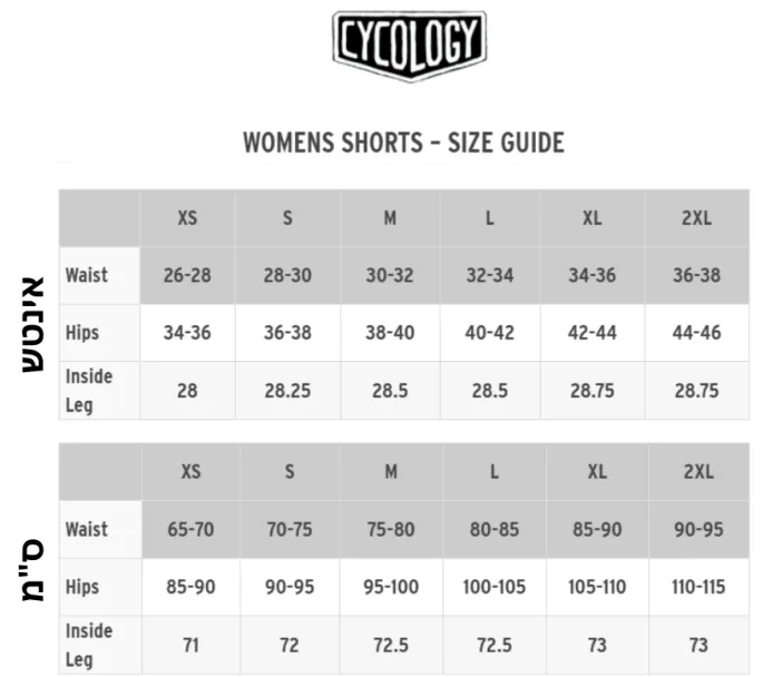 Cycology See me shorts women M טייצ קצר נשים לריצה/אימון/יוגה מידה