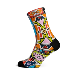 Ndebele Heritage Crew Socks 'גרבי רכיבה במידה לארג