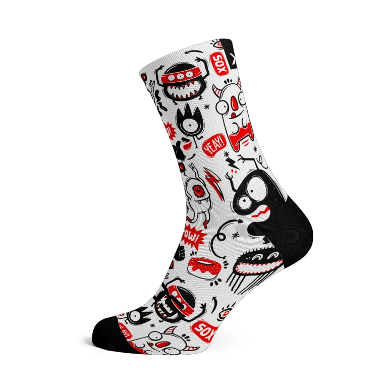 Monster Casual Crew Socks 'גרבי רכיבה במידה לארג