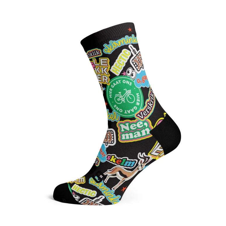Hectic Heritage x HeyVanDerMerwe Crew Socks גרבי רכיבה במידה מדיום