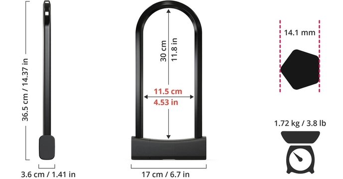 מנעול Mason U lock 300