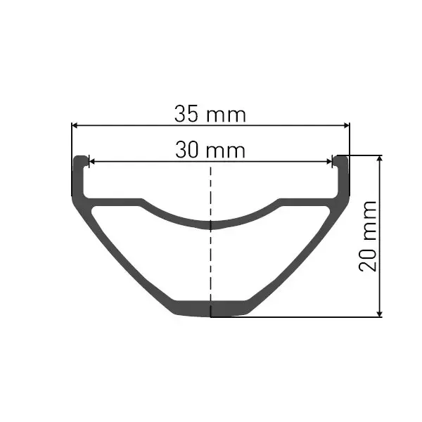 גלגל קדמי 27.5 רוחב 30 ממ 12/100 M1900