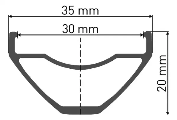 גלגל אחורי  27.5 רוחב 30 ממ SHIMANO 11  L-N  M1900 12/142