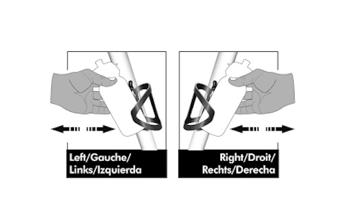 מחזיק בקבוק מהצד פלסטיק שחור מחליף צד זפאל ZEFAL PULSE